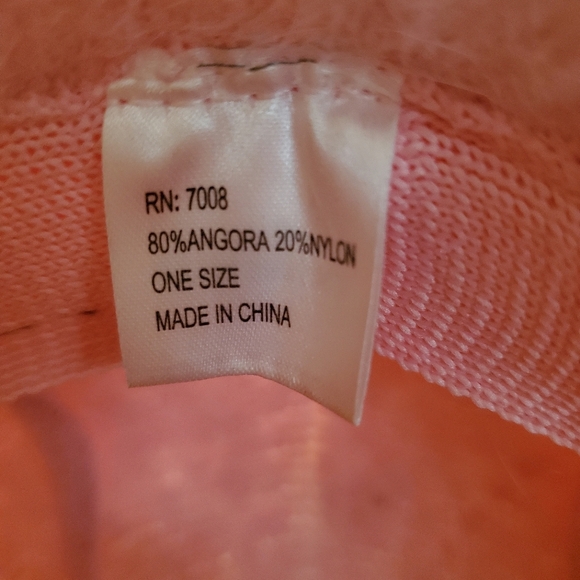 Pink angora bucket hat - Picture 6 of 6